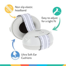 Nuby - Soft Sounds Adjustable Baby Earmuffs for Protection Against Loud Noises Image 2