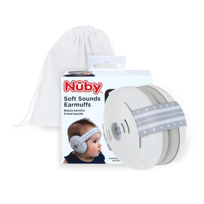 Nuby - Soft Sounds Baby Earmuffs, Grey Image 1