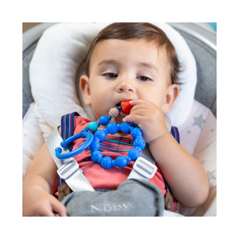 Nuby - Tag A Long Teether Blue Image 2