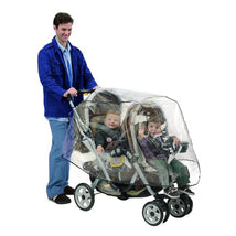 Nuby - Tandem Stroller Weather Shield, Clear Plastic Cover Image 1