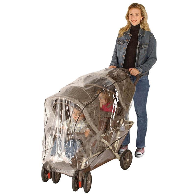 Nuby - Tandem Stroller Weather Shield, Clear Plastic Cover Image 5
