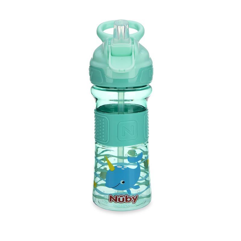 Nuby - Thirsty Kids Flip It Reflex, Aqua Image 1