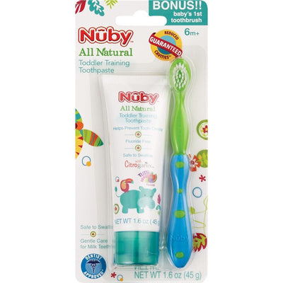 Dr. Talbot's All Natural Toddler Training Toothpaste & Toothbrush Set - Assorted Image 1
