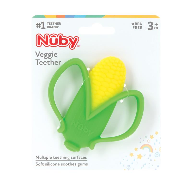 Nuby - Veggie Teether for Teething Relief Soft Baby Teething Toy, Corn Image 4