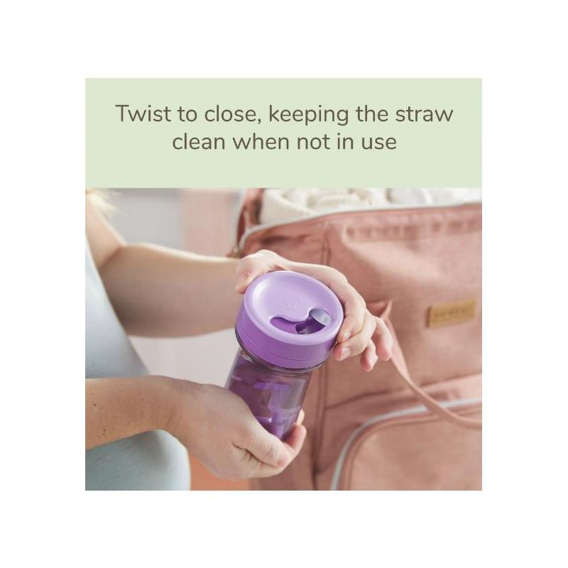 NUK - 10 Oz Everlast Weighted Straw Cup, 12M+ Image 3