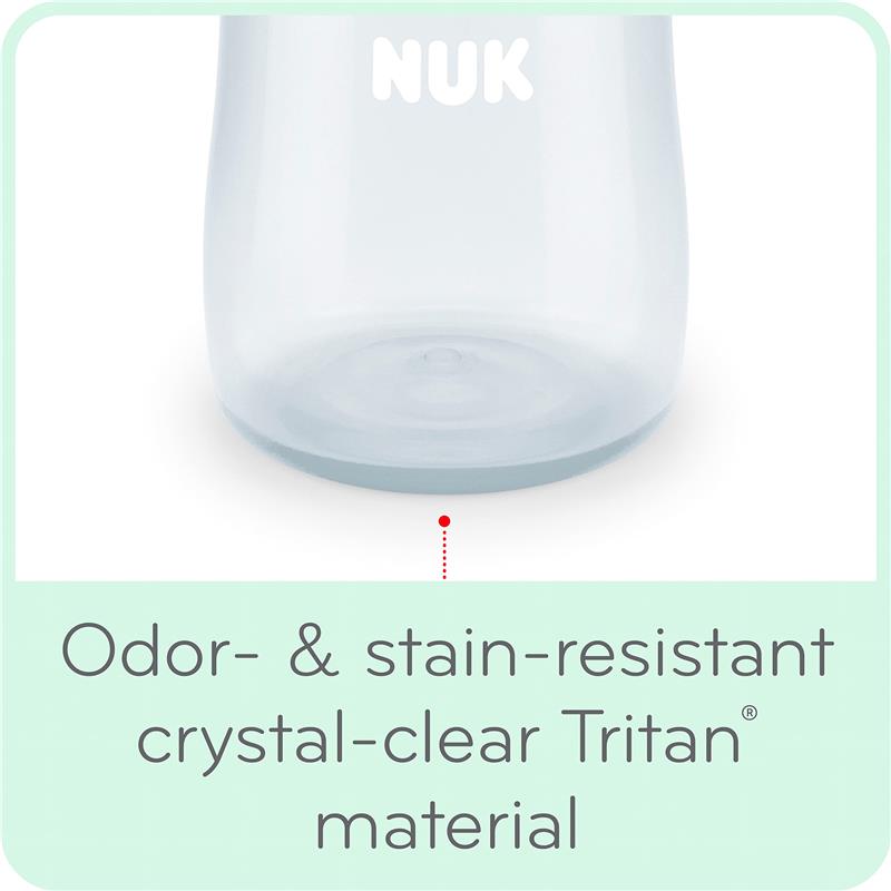 Nuk - 10 oz Learner Cup Tritan Gray Star (BPA Free) Spill Proof Sippy Cup Image 6