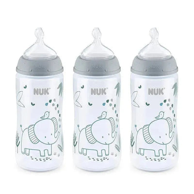 Nuk - 10Oz 3Pk Boy Smooth Flow Bottle Woodland Image 1