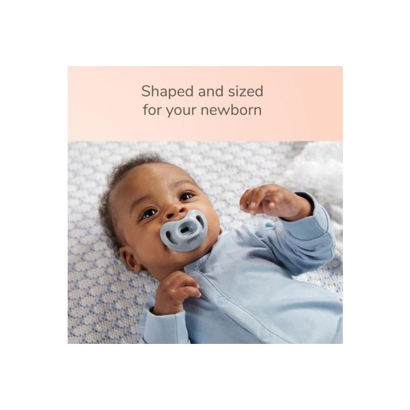 Nuk - 2Pk Girl Comfy 100% Silicone Pacifier, 0/6M, Midnight Lavender Image 5