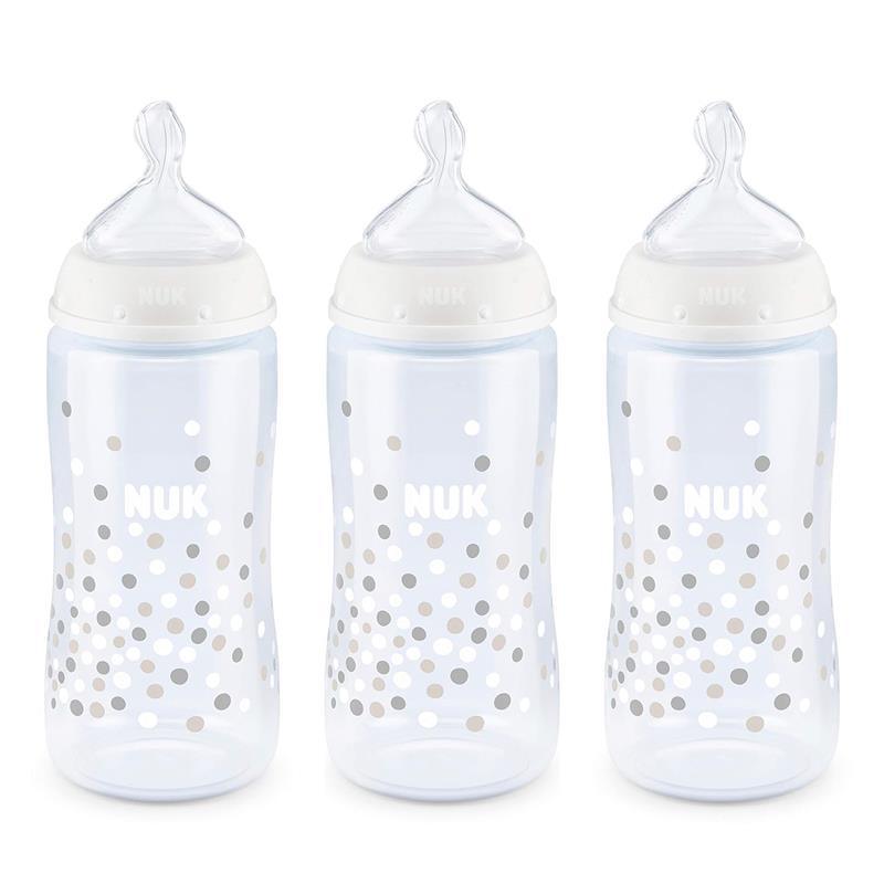 Nuk - 2Pk Smooth Flow Anti-Colic Baby Bottle with SafeTemp Image 1