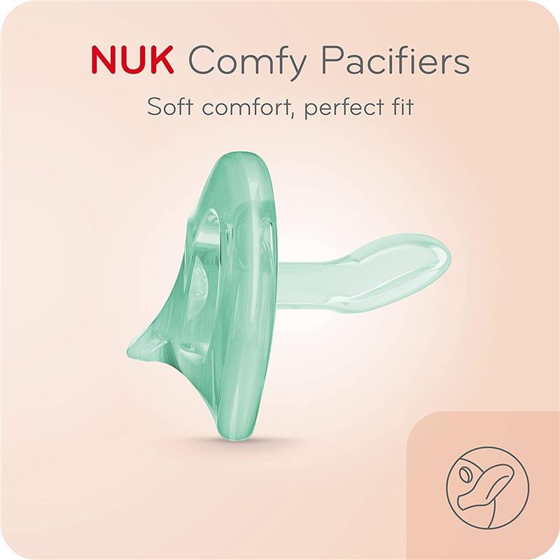 NUK - 3Pk Comfy Orthodontic Pacifiers, 6/18M Image 4