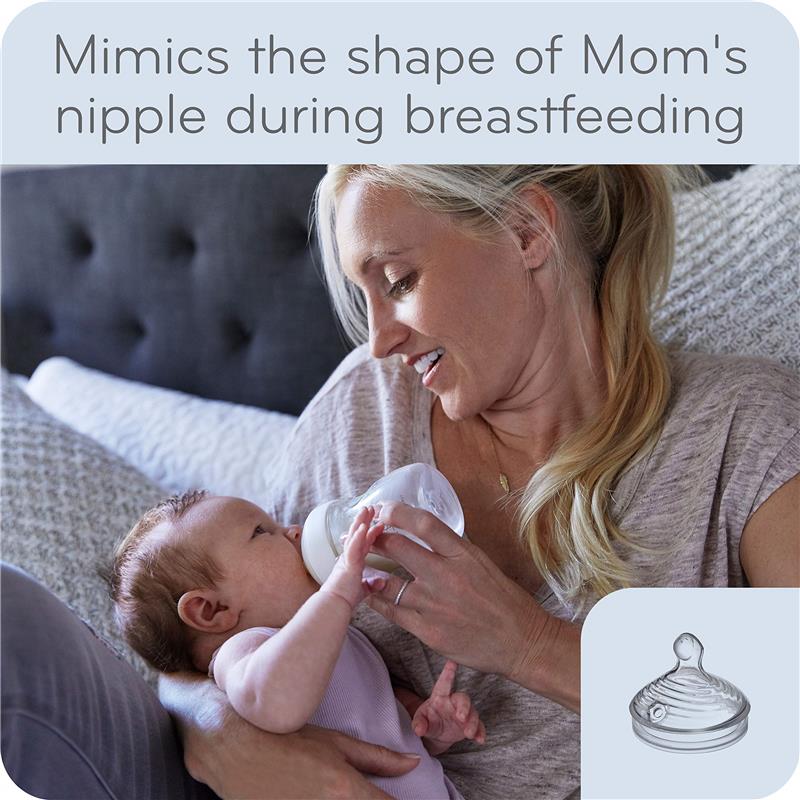 Nuk - 9 Oz 3Pk Simply Natural Baby Bottle with SafeTemp Image 3
