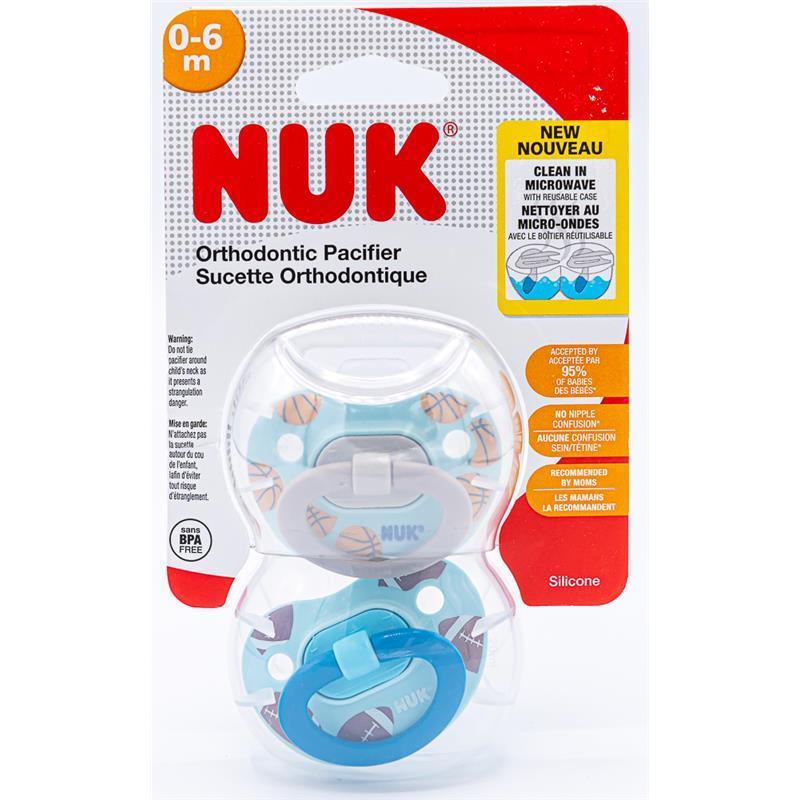 Nuk Baby Pacifier 0-6 Months Sports Themed Image 1
