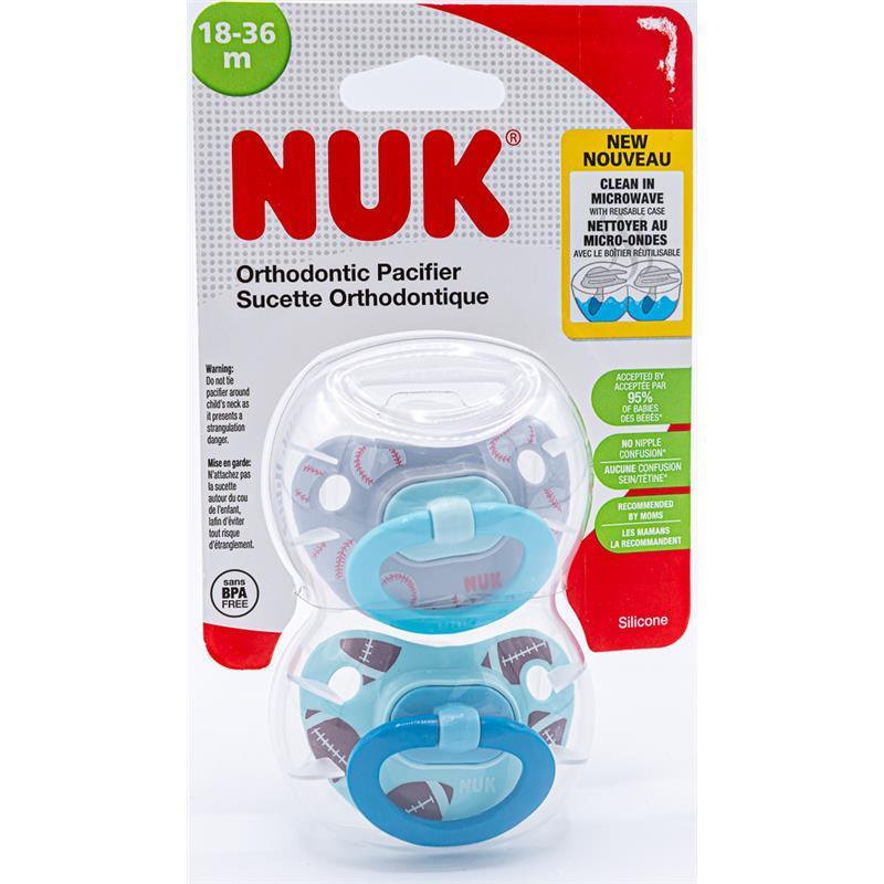 Nuk Baby Pacifier 18-36 Months Sports Themed Image 1
