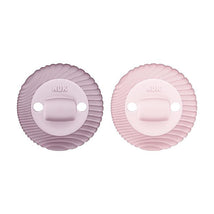 NUK - For Nature 2Pk Girl Silicone Soother 2-in-1, 0/12M Image 1