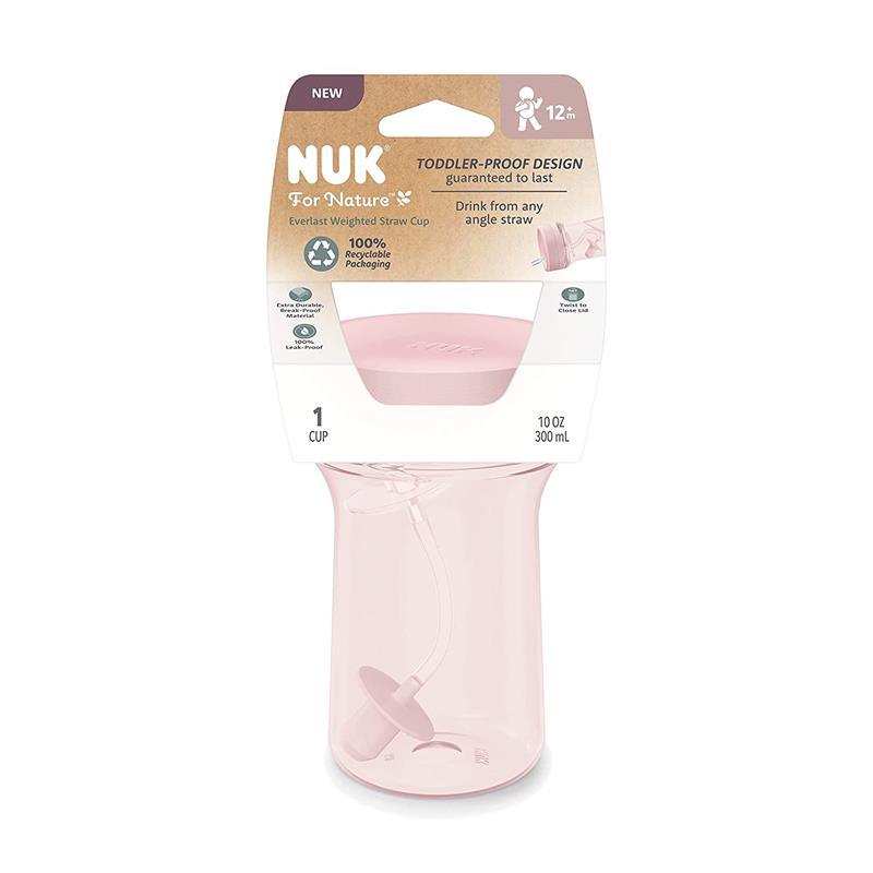 NUK - For Nature Everlast Weighted Straw Cup, 10 Oz Image 7