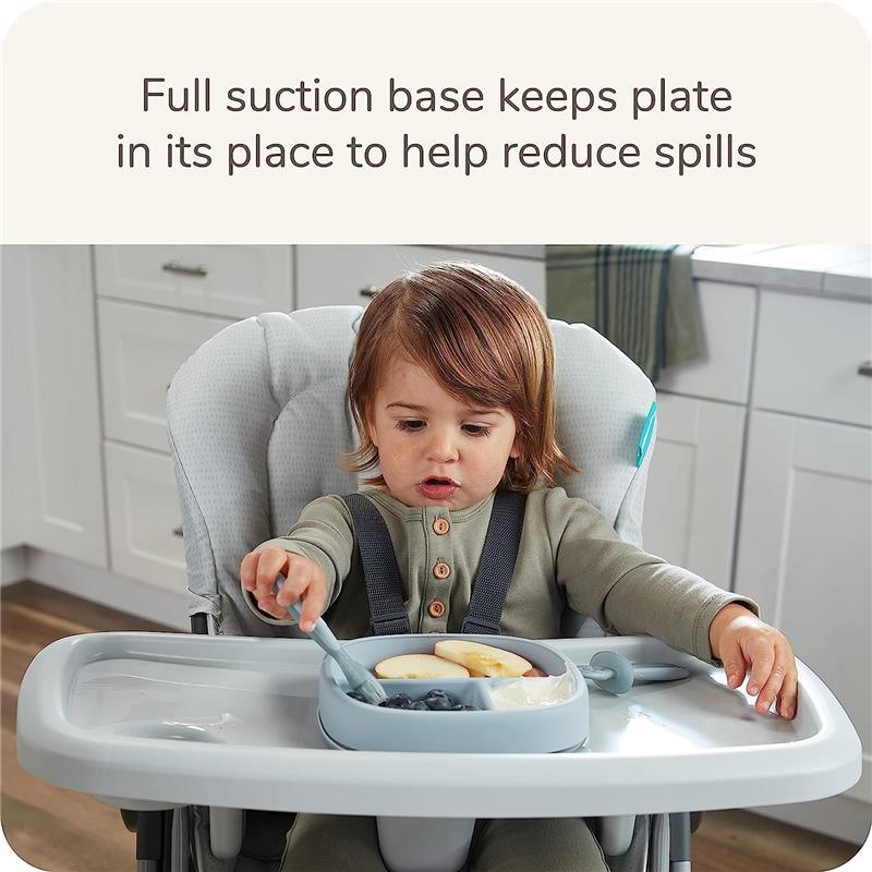 NUK - For Nature Suction Plate & Lid, Blue Image 6