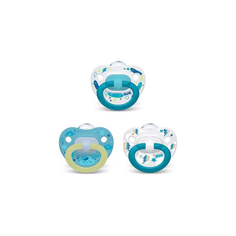 Nuk Pacifier Assorted Size 6-18 Months Value 3 Pack Image 1