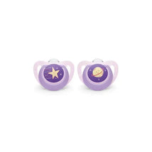 Nuk - Pacifier Genius Size 1, 2 Pk Outer Space Theme, Girl Image 1