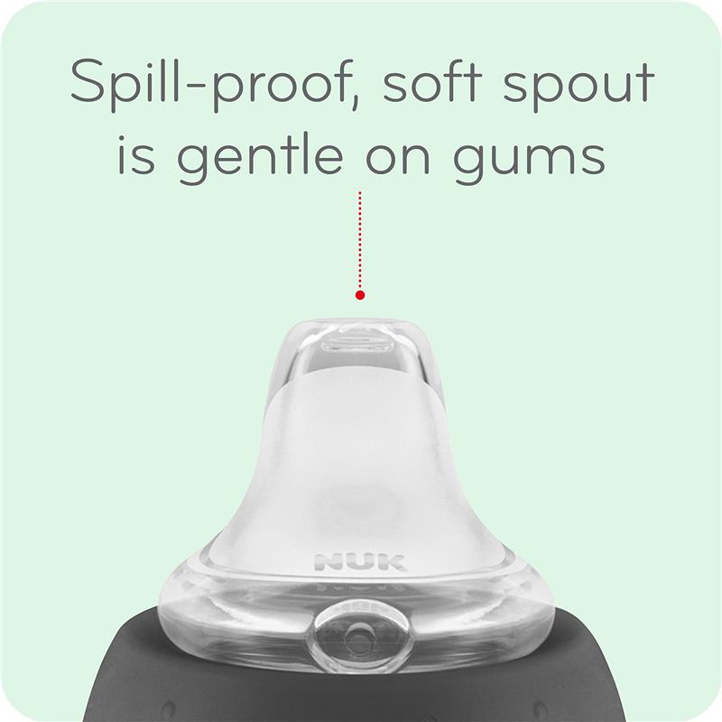 Nuk - Small Learner Tritan Cup 5 Oz, 6M (BPA Free) Spill Proof Sippy Cup Girl Image 3