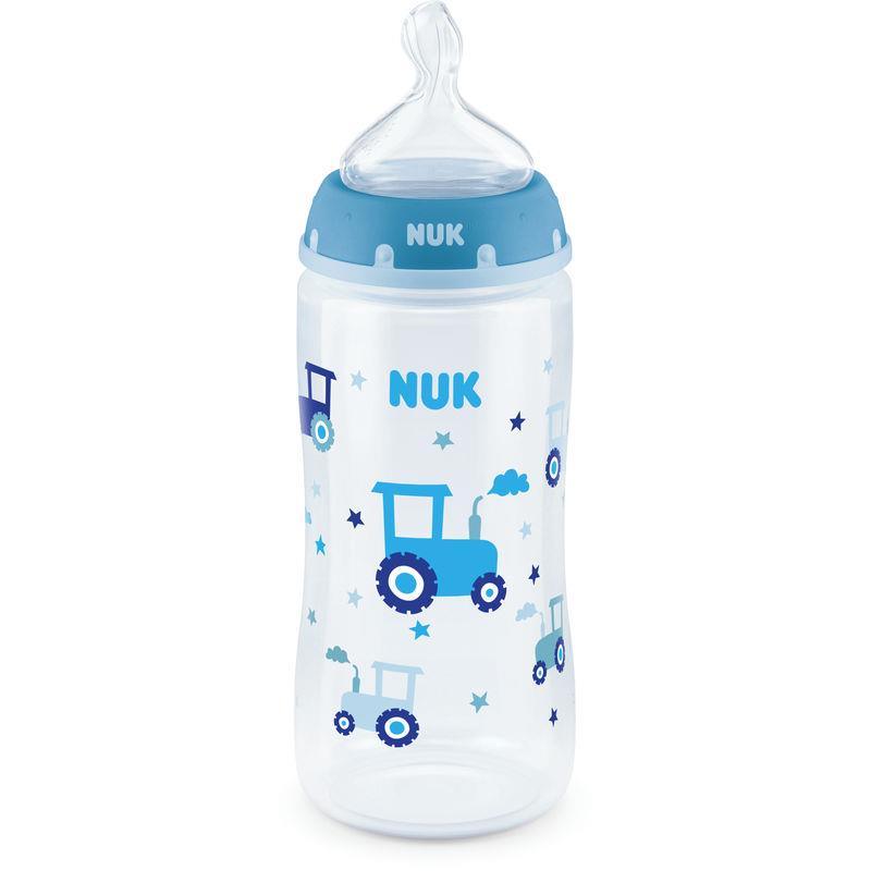 Nuk - Smooth Flow Temp Right Bottle With Flow Control Nipple, 10 Oz, 1 Pk, Mixed Case Image 1