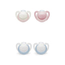 NUK® Newborn Boy OR Girl (Blue or Pink - ASSORTED COLORS) Orthodontic Pacifiers,0-2 M. Image 1