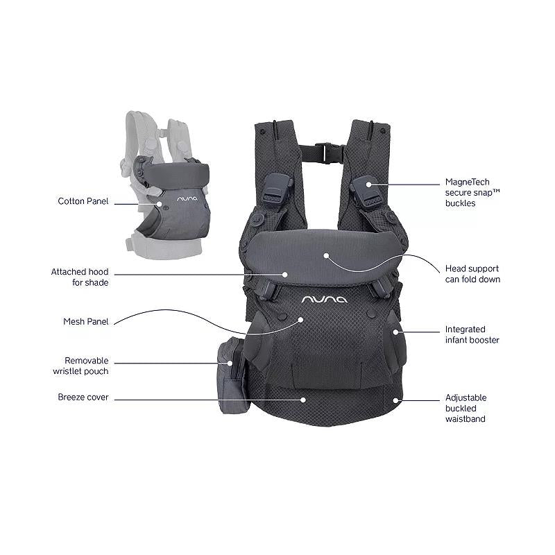 Nuna - Cudl Deux Baby Carrier, Denim Image 4