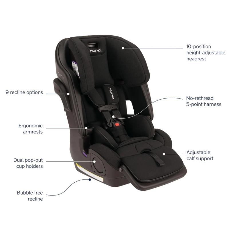 Nuna - Lumn Harness Booster Seat Caviar Image 2
