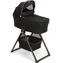 NUNA MIXX SERIES BASSINET & STAND, CAVIAR/CHOCOLATE