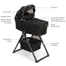 NUNA MIXX SERIES BASSINET & STAND, CAVIAR/CHOCOLATE