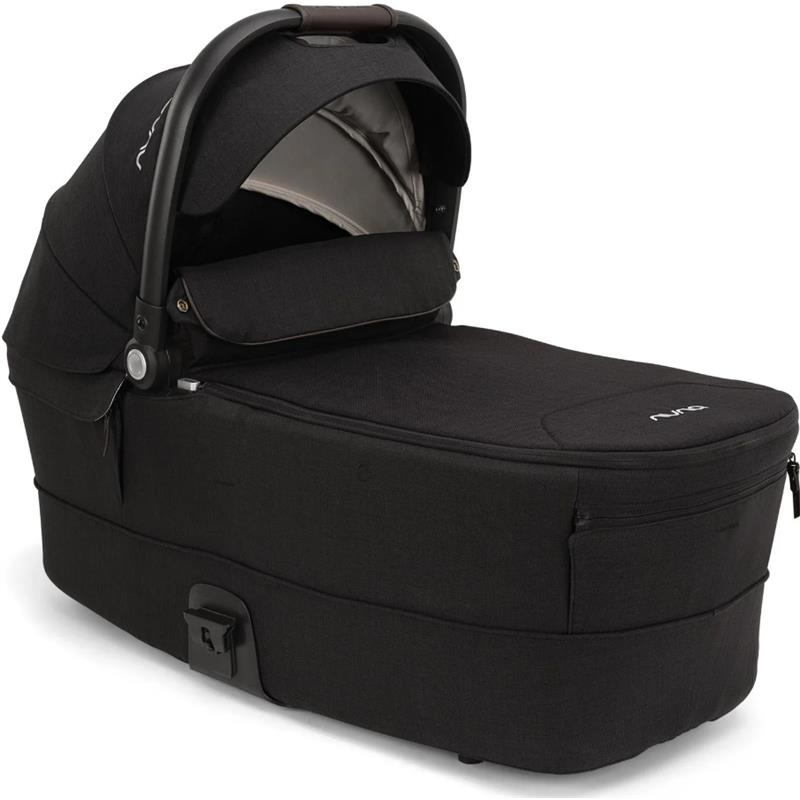 NUNA MIXX SERIES BASSINET & STAND, CAVIAR/CHOCOLATE