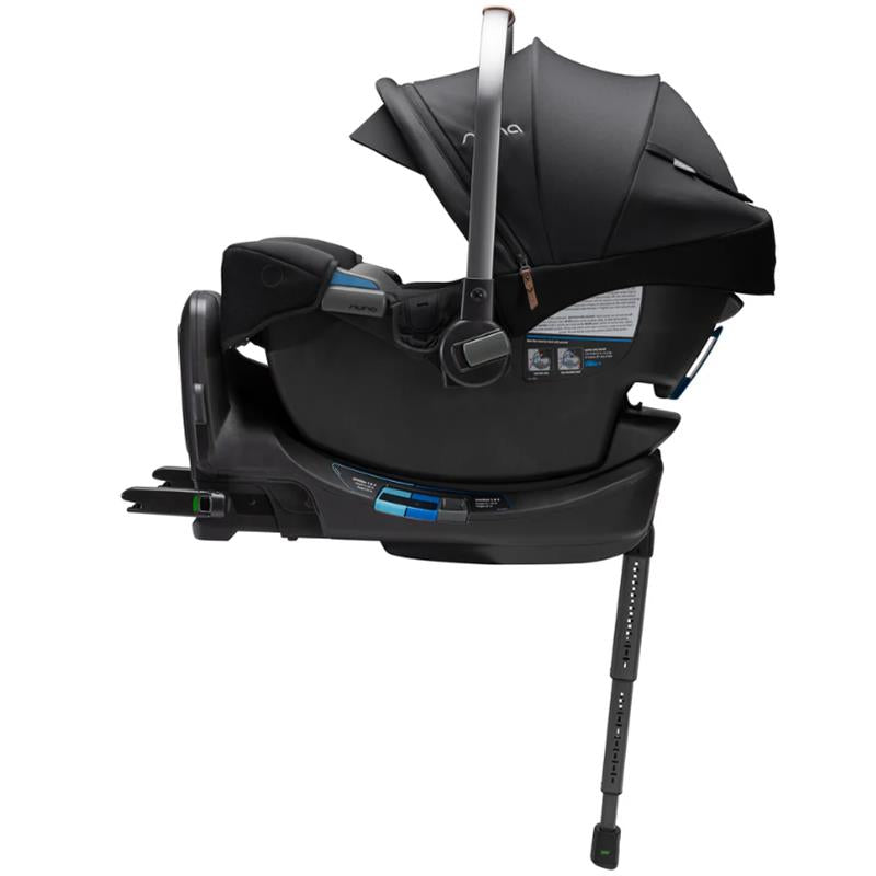 Nuna - PIPA RX Infant Car Seat + RELX Base with Load Leg, Caviar Image 3