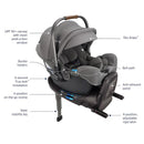 Nuna - PIPA RX Infant Car Seat + RELX Base with Load Leg, Granite Image 2