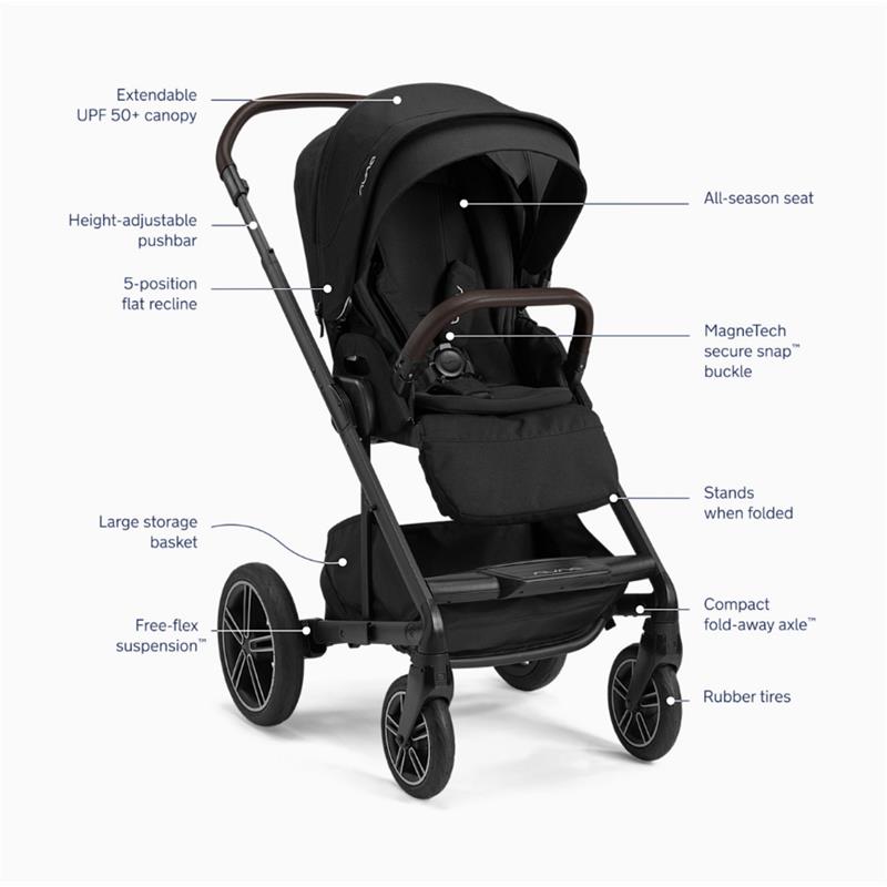 Nuna Pipa Urbn + Mixx™ Next Travel System, Caviar/Chocolate