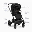 Nuna Pipa Urbn + Mixx™ Next Travel System, Caviar/Chocolate