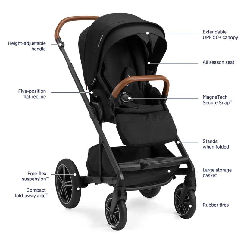travel stroller for nuna pipa Nuna - Pipa Urbn + Mixx™ Next Travel System, Caviar