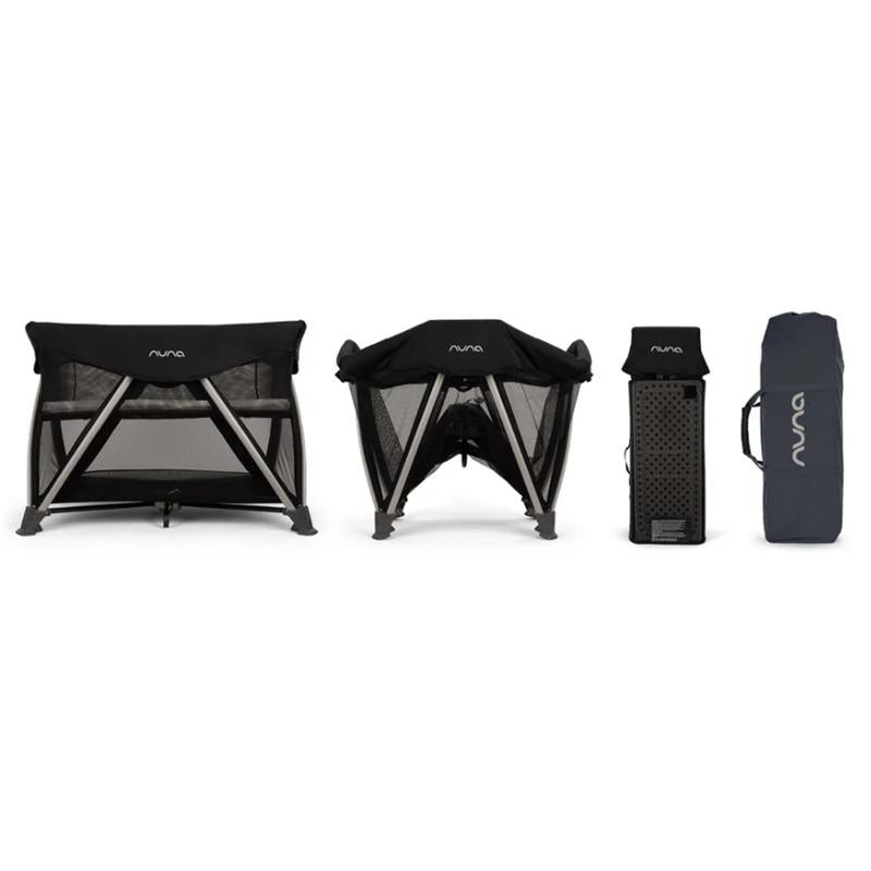 Nuna - Sena Aire + Changer Playard with Zip-Off Bassinet, Caviar Image 6