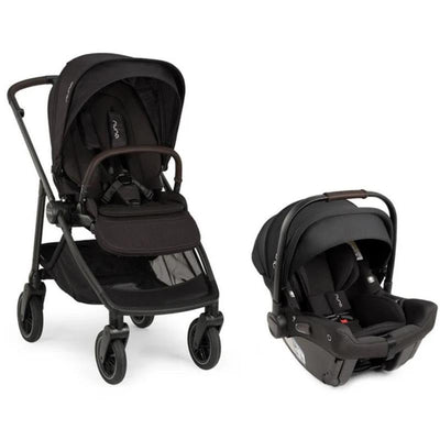Nuna SWIV + PIPA urbn Travel System Bundle, Caviar/Chocolate Image 1