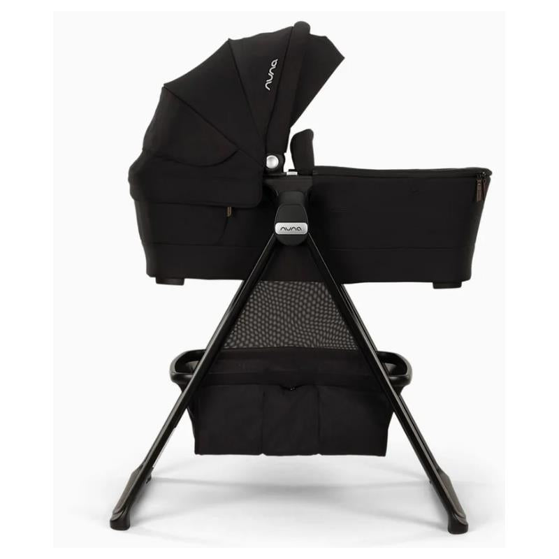 Nuna Swiv™ & Triv™ Series Bassinet + Stand, Caviar/Chocolate Image 2