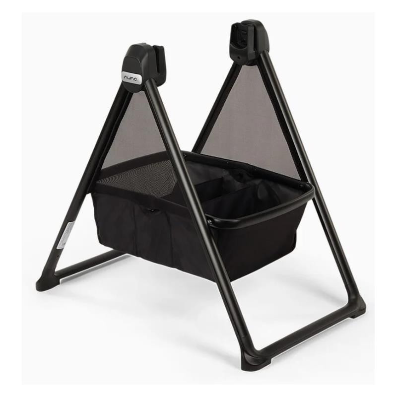 Nuna Swiv™ & Triv™ Series Bassinet + Stand, Caviar/Chocolate Image 7