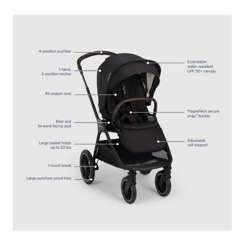 Nuna - Triv Lx + Pipa Urbn Travel Systemm, Caviar Image 14