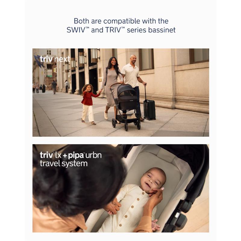 Nuna - Triv Lx + Pipa Urbn Travel Systemm, Caviar Image 18