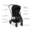 Nuna Triv Next With Magnetic Buckle Caviar/Chocolate Image 3