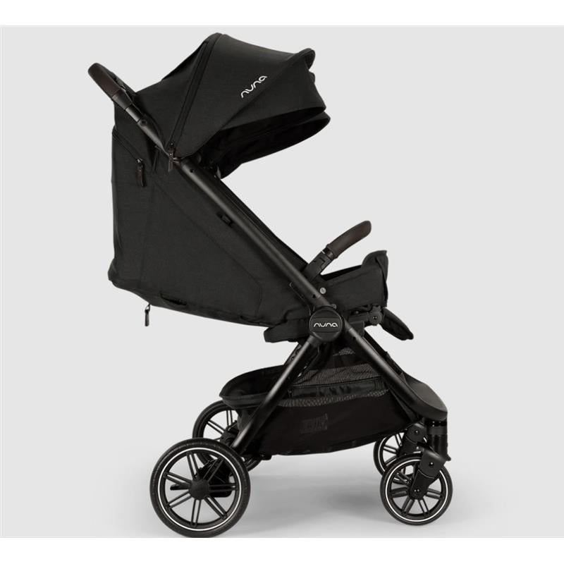 nuna trvl compact stroller Nuna TRVL Dubl Lightweight Side by Side Double Stroller, Caviar