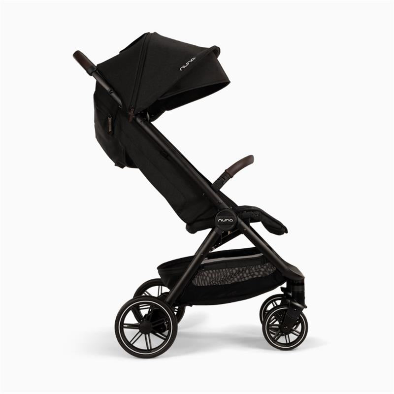 Nuna TRVL LX Compact Stroller, Caviar/Chocolate