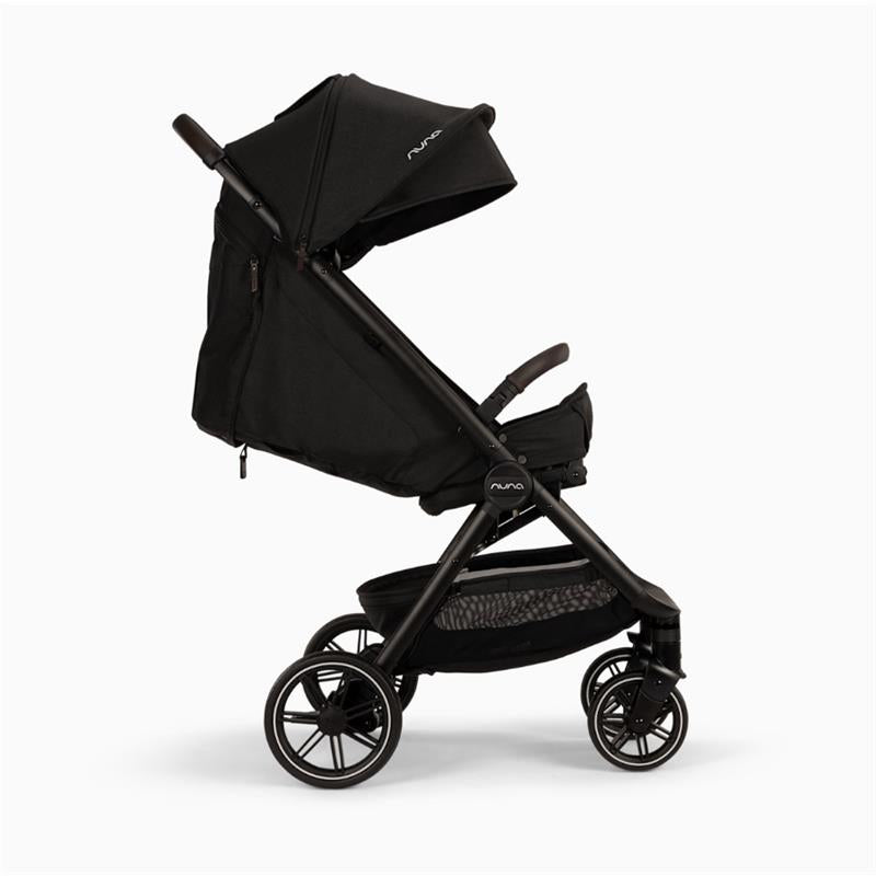 Nuna TRVL LX Compact Stroller, Caviar/Chocolate