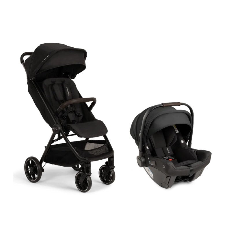 Nuna TRVL LX + PIPA urbn Travel System, Caviar/Chocolate | MacroBaby