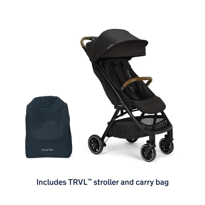 Nuna - Trvl Stroller With Travel Bag, Caviar Image 4
