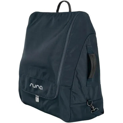 Nuna TRVL™ Transport Bag in Indigo, featuring a sleek design with a sturdy handle and zipper closure.