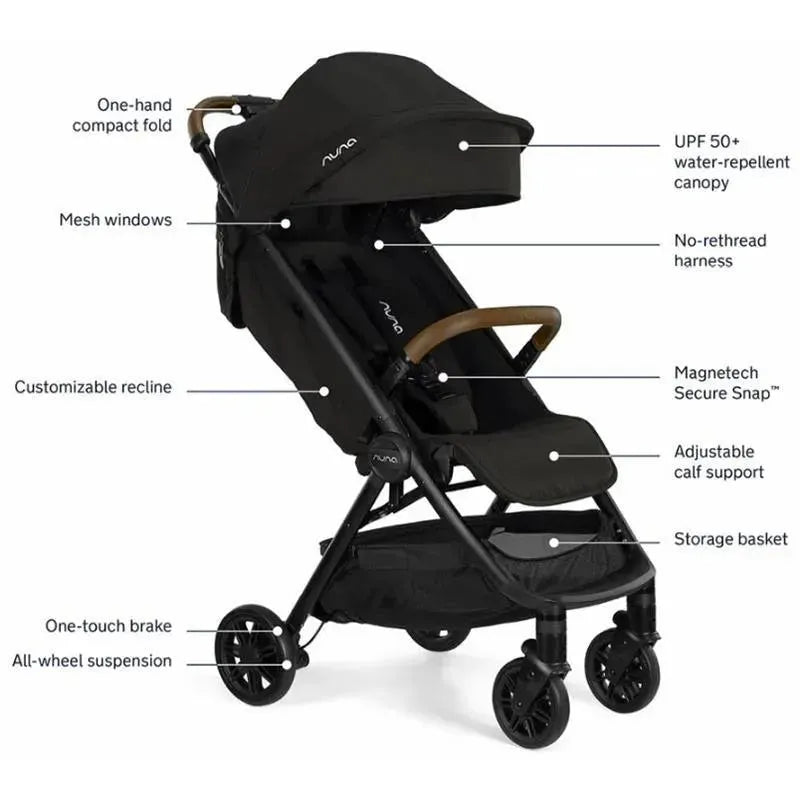 nuna trvl easy fold compact stroller & carry bag Nuna TRVL Stroller
