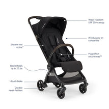 Nuna Viaa Cabn Ultra-Compact Stroller, Caviar Image 2